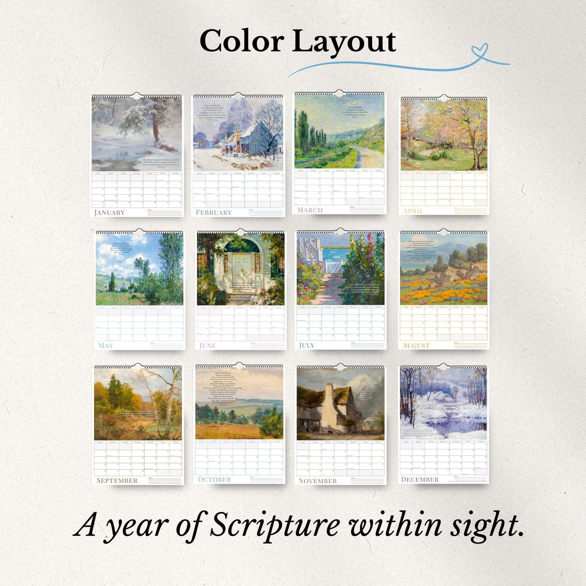 2027 A Year of Promises Wall Calendar – Small