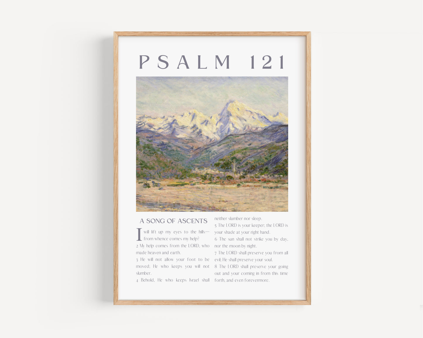 Psalm 121 Wall Art - NKJV