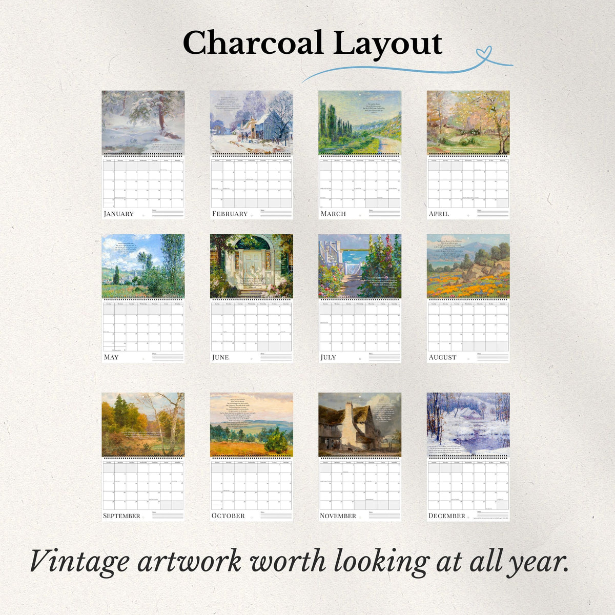2027 A Year of Promises Wall Calendar – Horizontal