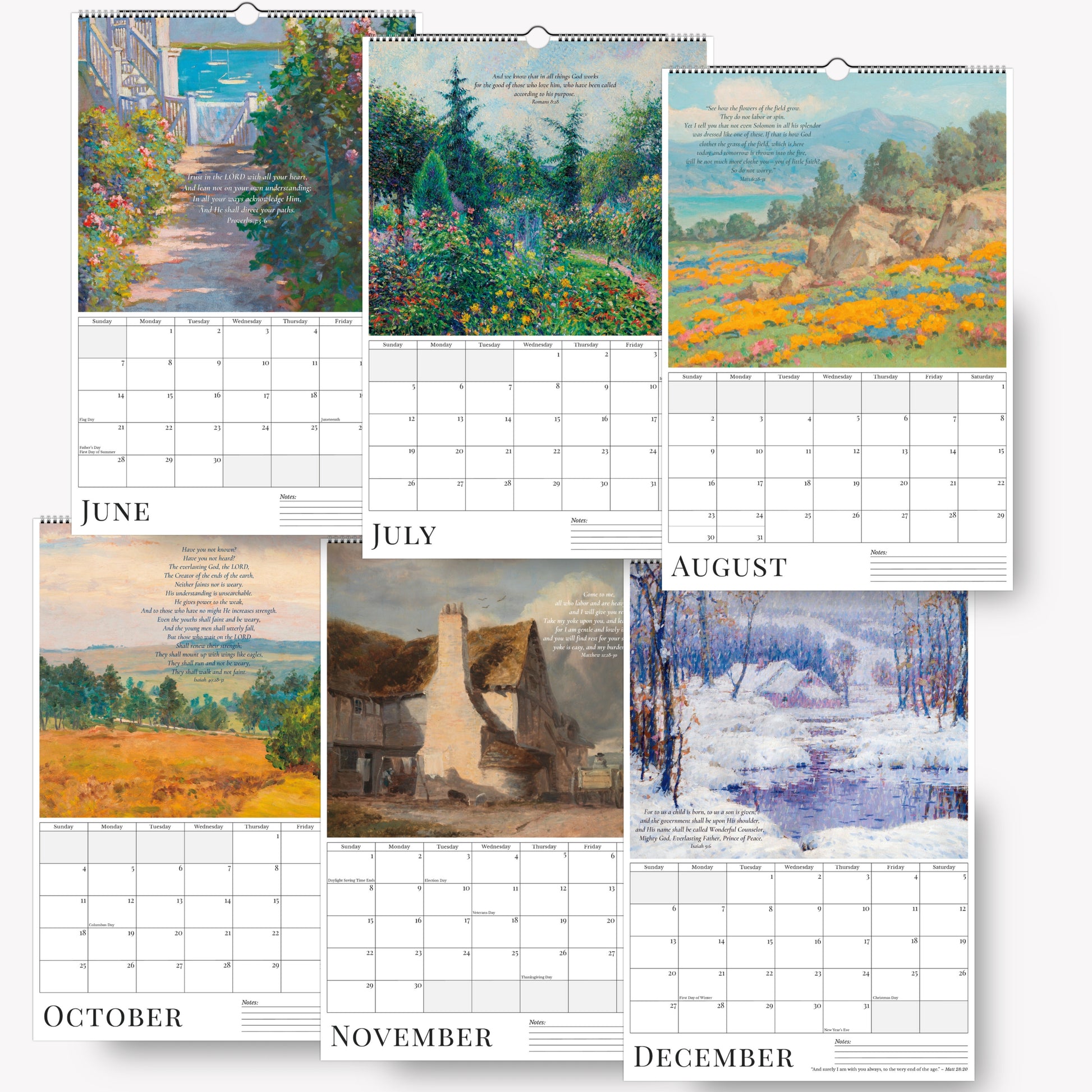11x16.5 in Ledger Size Calendar