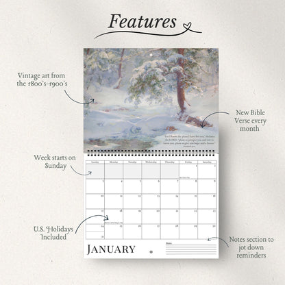 2027 A Year of Promises Wall Calendar – Horizontal