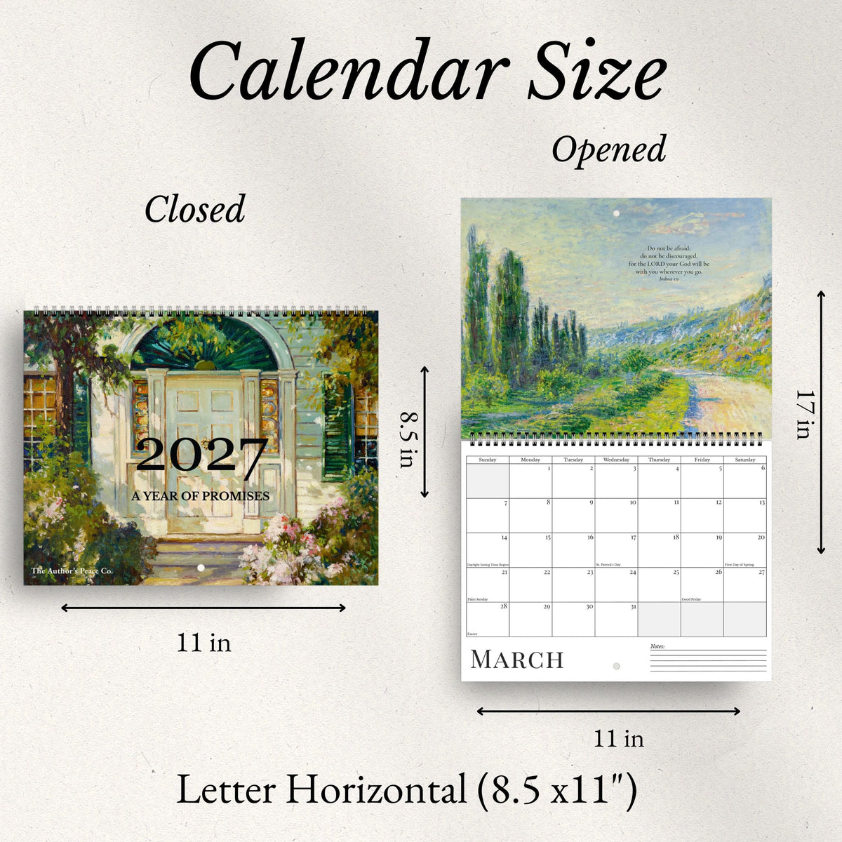 2027 A Year of Promises Wall Calendar – Horizontal