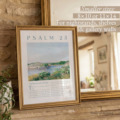 Psalm 23, The Lord is My Shepherd Art Print