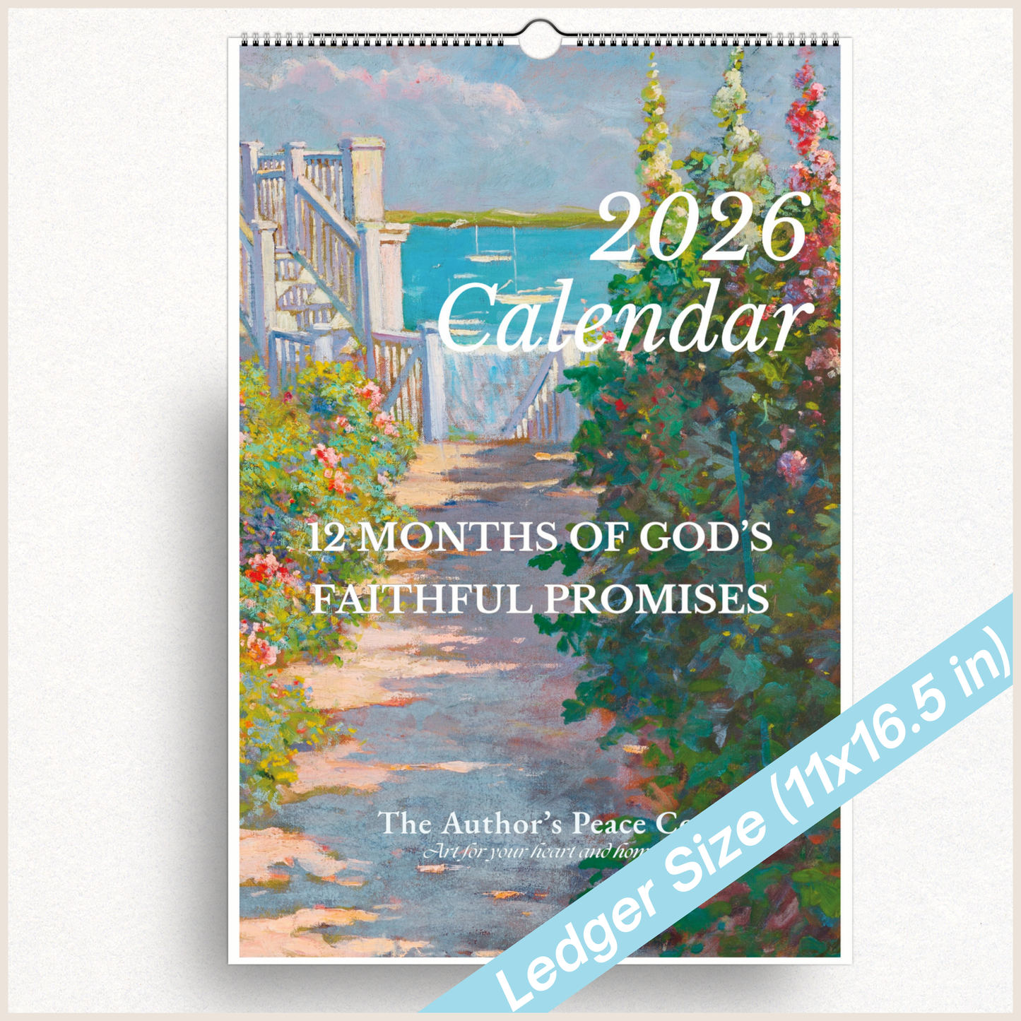 Large 2026 Christian Wall Calendar - 12 Monthly Promises of God