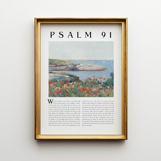 Psalm 91 Art Print