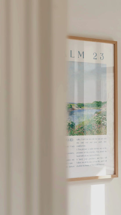 Psalm 23, The Lord is My Shepherd Art Print