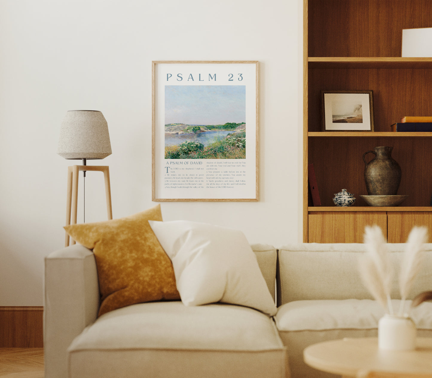 Psalm 23 Wooden Framed Poster