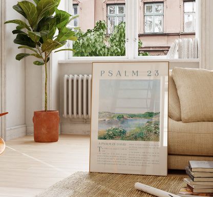 Living room with a beige sofa, wooden coffee table, and a plant near a window.